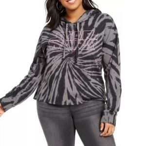 Star Wars Graphic Tie-Dyed Cropped Hoodie 1X